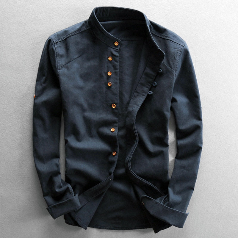 RVNR Franco Linen Cotton Shirt